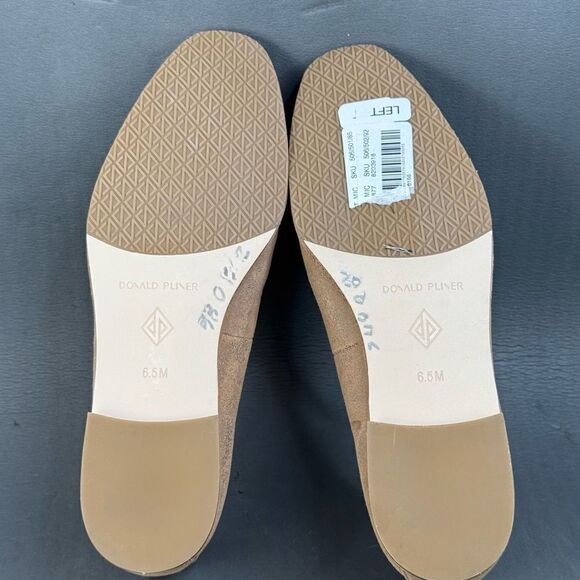 DONALD J PLINER Tamryn leather Beige gold slip on loafer shoes womens size 6.5 main image 7